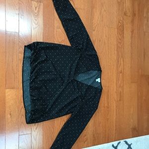 Black and White Blouse